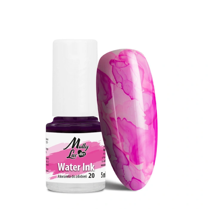 Pink Water Ink nail art ink
