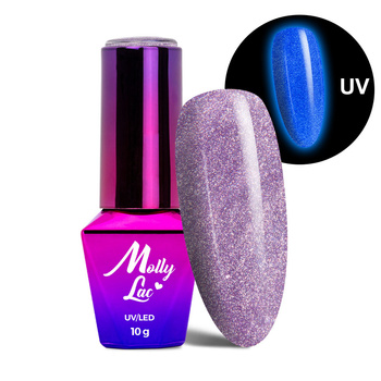 MollyLac Night Glowing Uselink HEMA/Di-HEMA Free 10g No. 675 glow-in-the-dark hybrid nail polish