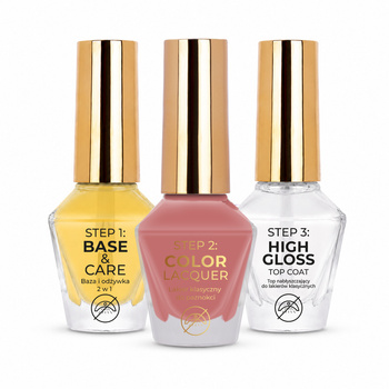 MollyNails Vinyl Effect System – Kit 3 étapes « Essentials » – Rose Pink