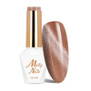 Magnetic hybrid nail polish with cat's eye effect Cat Eye Womanity Wood MollyNails HEMA/Di-HEMA Free 8g No. 445