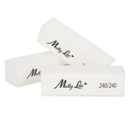 Bloque de pulido MollyLac 240/240 Premium blanco, 1 unidad