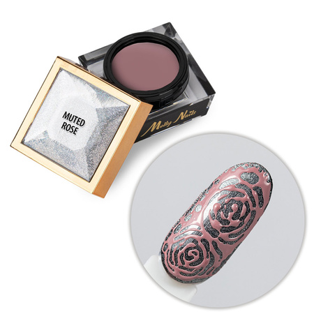 Creative Flow Color Gel - Gel creativo per Nail Art per realizzare motivi sfumati e delicati MollyNails Muted Rose Senza HEMA/Di-HEMA 5 g