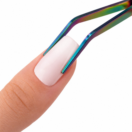 Profesjonalna zaciskarka do tunelu paznokci MollyNails różowa