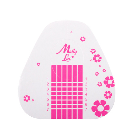 Modèles de moules pour ongles Basic Flowers MollyLac 500 pièces
