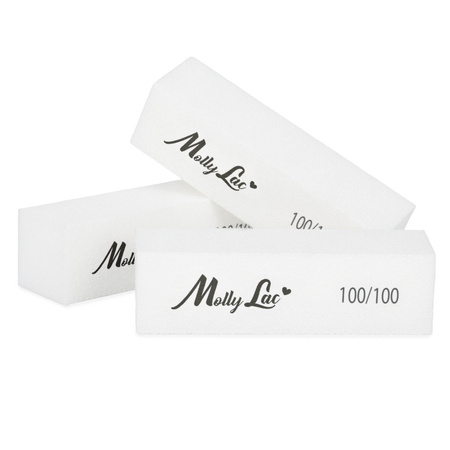 MollyLac Polierblock 100/100 Premium, weiß, 1 Stück