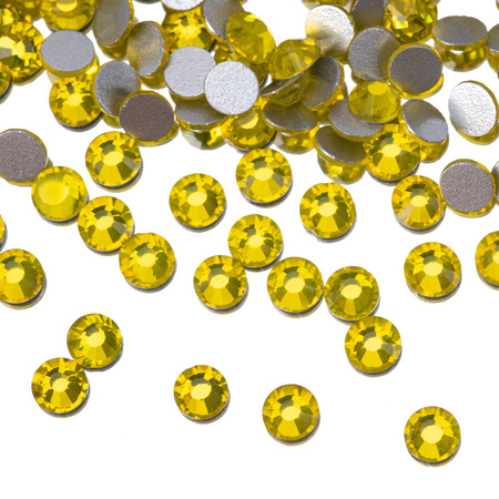 Glas-Strasssteine für Nägel SS10 Citrine ca. 50 Stück