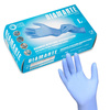 Diamante Disposable Nitrile Diagnostic and Protective Gloves, Size L, Blue-Purple, 100 Count