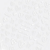 Self-adhesive Valentine's Day white nail stickers F926 MollyNails
