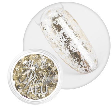 MollyLac Metallic-Nagelstaub, Aluminiumflocken, 0,2 g, Nr. 7