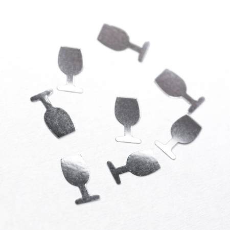 Decorazioni per unghie: bicchierini argentati olografici MollyNails 2 g
