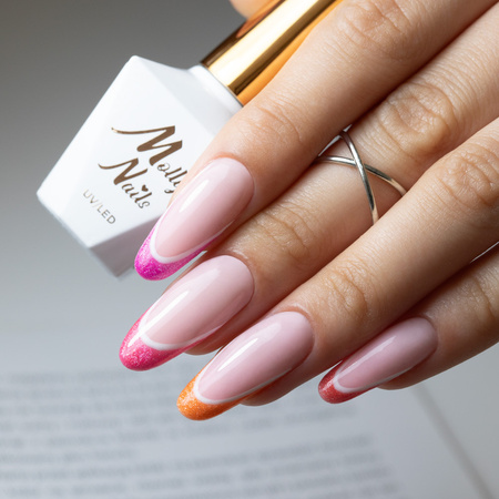 Vernis hybride MollyNails Neon Flashy Cat Eye sans HEMA, 8 g, n° 171