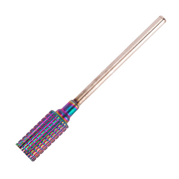 Fraise professionnelle en cobalt-tungstène, modèle « arc-en-ciel », Large barrel M, T 3/32'', n° 4