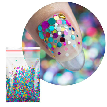 Pop-Up! Freckles Confetti Drops Dots Circles Princess Nails for nail decoration No. 7 20g