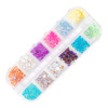 Boîte de strass MollyNails, assortiment de couleurs, 1 000 pièces