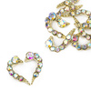 Decorazioni per unghie a forma di cuore 3D MollyNails 3D A/B diamond, 10 pezzi