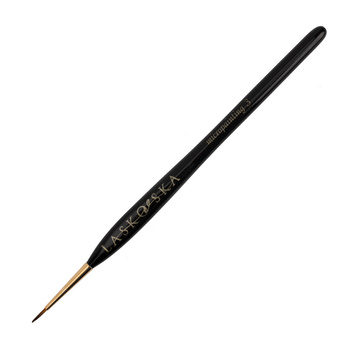 Micropainting 3 black brush for decorating, bristle length 8 mm Laskovska Brushes