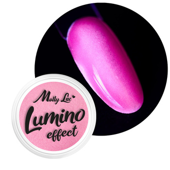 Polvo para uñas que brilla en la oscuridad MollyLac Lumino Effect n.º 6