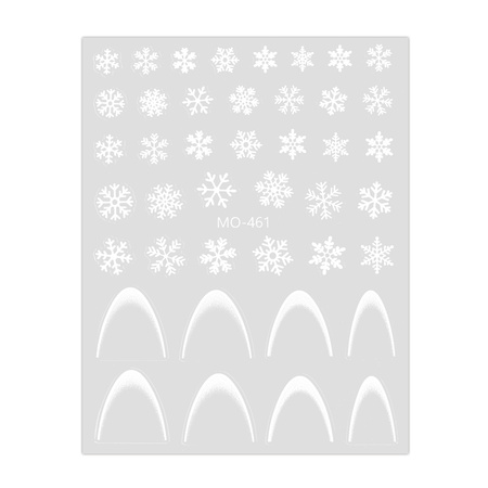 Autocollants pour ongles de Noël / French / Ligne du sourire MollyNails MO-461