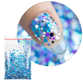 ¡Adorno de uñas de colores Pop-Up! Pecas, confeti, gotitas, puntitos, círculos Princess Nails n.º 11, 20 g