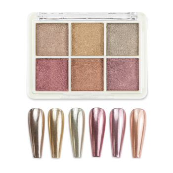 Набір з 6 кольорів блискучого лаку для нігтів MollyNails № 3