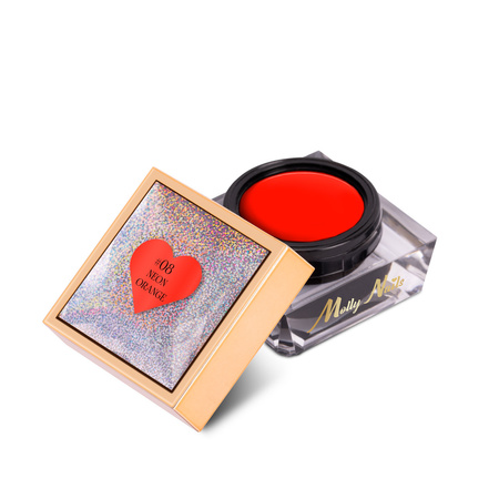Nail Art ProArt Paste by MollyNails - Neon Orange, HEMA/Di-HEMA Free, 5g