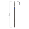 Juego de fresas de diamante en forma de lágrima GD0204D M, azul, tamaño mediano, 10 unidades