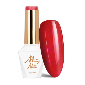 MollyNails Hearts & Kisses Dazzling Kisses HEMA/Di-HEMA-freier Hybridlack 8 g Nr. 197