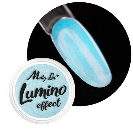 Poudre pour ongles phosphorescente MollyLac Lumino Effect n° 9