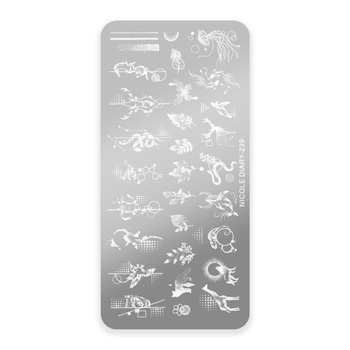 Placa para sellos con motivos de Nicole Diary n.º 239
