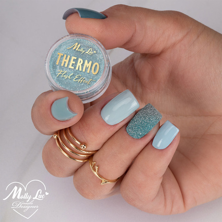 MollyLac Thermo Flash Effect Nail Powder, 0.5 g, No. 7