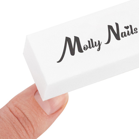 MollyNails 240/240 Premium White Polishing Block