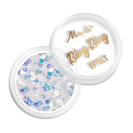 MollyLac Bling Bling Effect nail powder 1 g No. 10