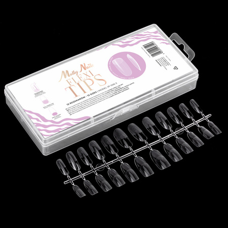 Tips pour une extension rapide des ongles Flexi Tips MollyNails ovales, 240 pièces