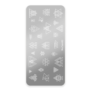 Plaque à tampons à motifs Mouteen n° 003