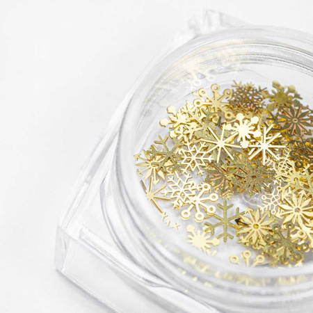 Snowflakes Christmas snowflakes nail decorations jar