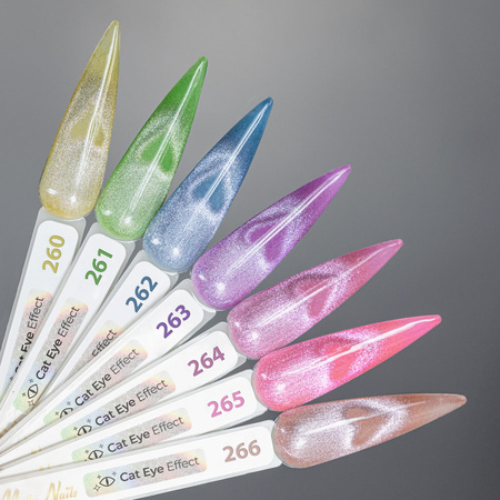7-Color Crystal Water Cat Eye HEMA/Di-HEMA-Free Set + FREE Base and Top Coats (S.O.S. Antidotum, Liquid Glass)