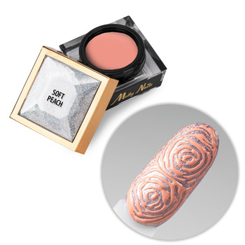 Creative Flow Color Gel - kreatywny NailArt żel do efektu topniejących, miękkich wzorów MollyNails Soft Peach HEMA/Di-HEMA free 5 g