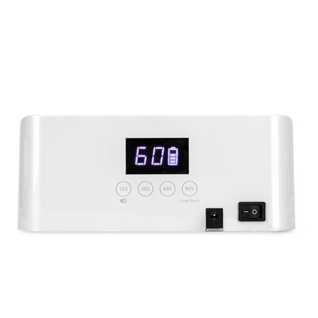 MollyNails 36-W-UV-/LED-Spiegellampe für die Pediküre mit Stativ, kabellos, weiß, V10BAT