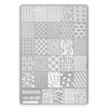 Plate with patterns for stamps plus-026