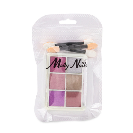 Polvo para uñas con efecto espejo, estuche de 6 colores MollyNails n.º 4