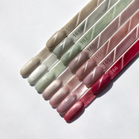 Магнітний гібридний лак з ефектом «котяче око» Cat Eye Crystal Water від MollyNails, без HEMA/Di-HEMA, 8 г, № 163