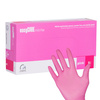 Easycare Nitril-Einweghandschuhe für Diagnose und Schutz, Größe S, rosa, 100 Stück