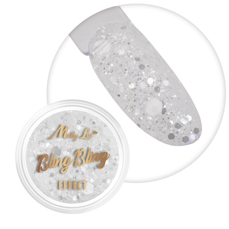 Poudre pour ongles MollyLac Bling Bling Effect 1 g n° 01