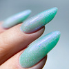 Esmalte híbrido MollyLac Mermaid Whispers Green Sea of Sin, 10 g, n.º 591