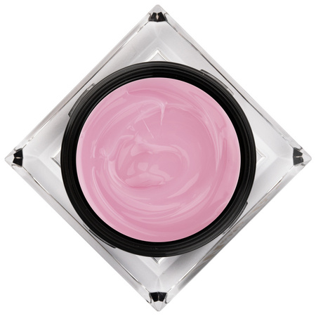 Gel de renforcement pour ongles sans HEMA/Di-HEMA, à l'huile d'arbre à thé MollyLac HerbaLine Sugar Pink par Gosia Kruś, 50 g