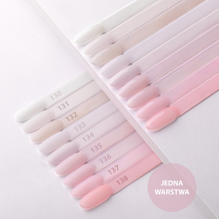 Esmalte híbrido MollyNails French Manicure Peach sin HEMA ni Di-HEMA, 8 g, n.º 138