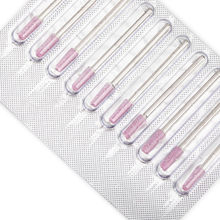 Set of stone cutters, truncated cone, pink, No. 5, 10 pcs.
