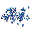 SS3 Sapphire AB glass nail rhinestones, approx. 50 pcs.