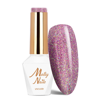 Lakier hybrydowy MollyNails Shocking Shine Raw HEMA/Di-HEMA Free 8g Nr 681
