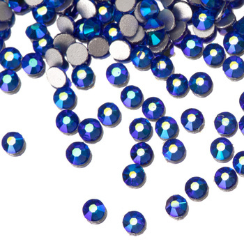 SS5 Sapphire AB glass nail rhinestones, approx. 50 pcs.